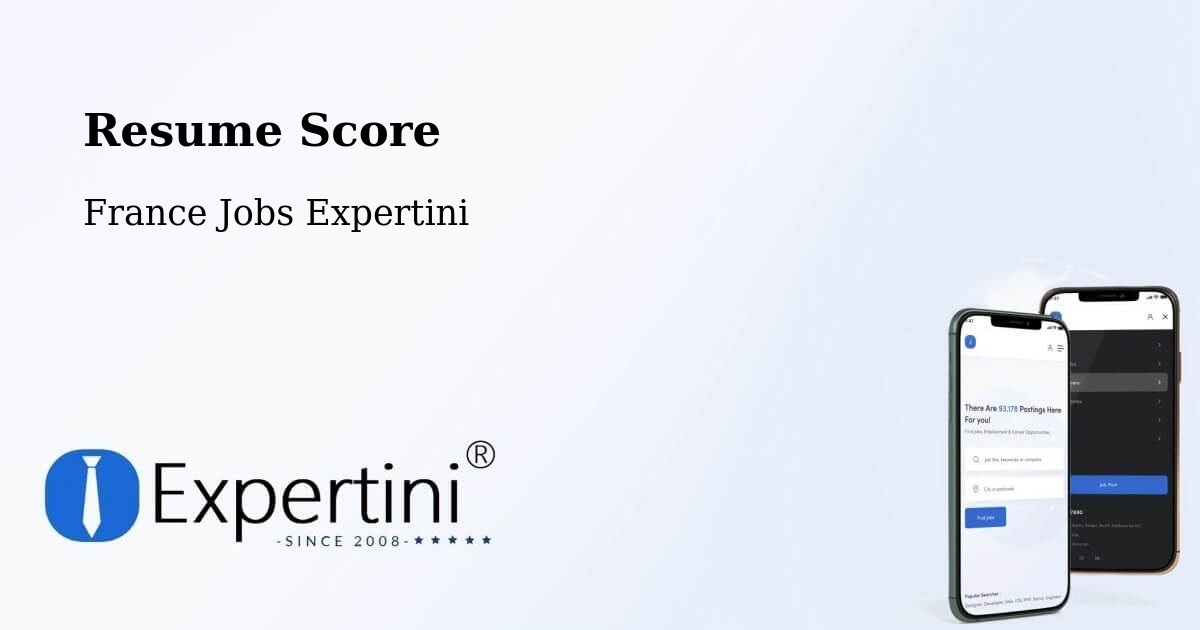 Resume Score & Job Description Match Tool – Guémar - France Jobs Expertini